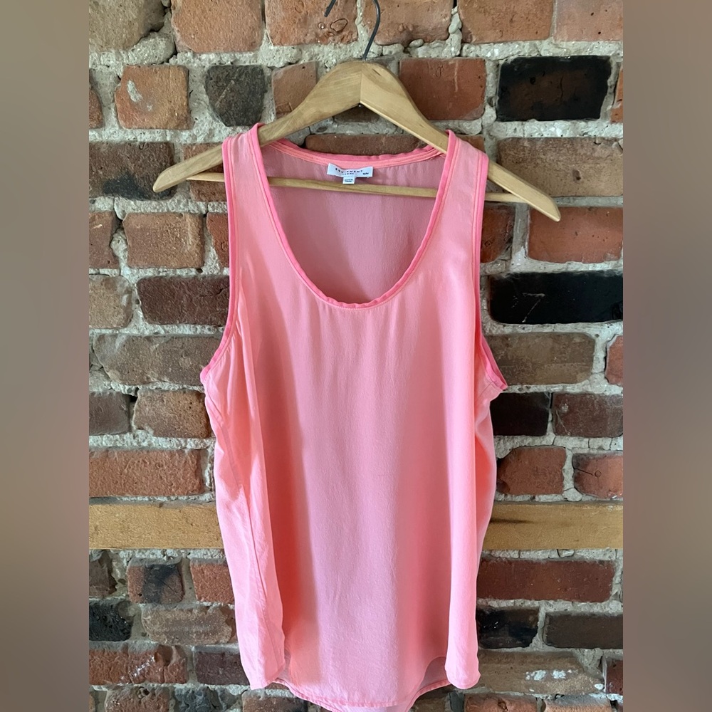 Equipment Pink Sleeveless Tank Top